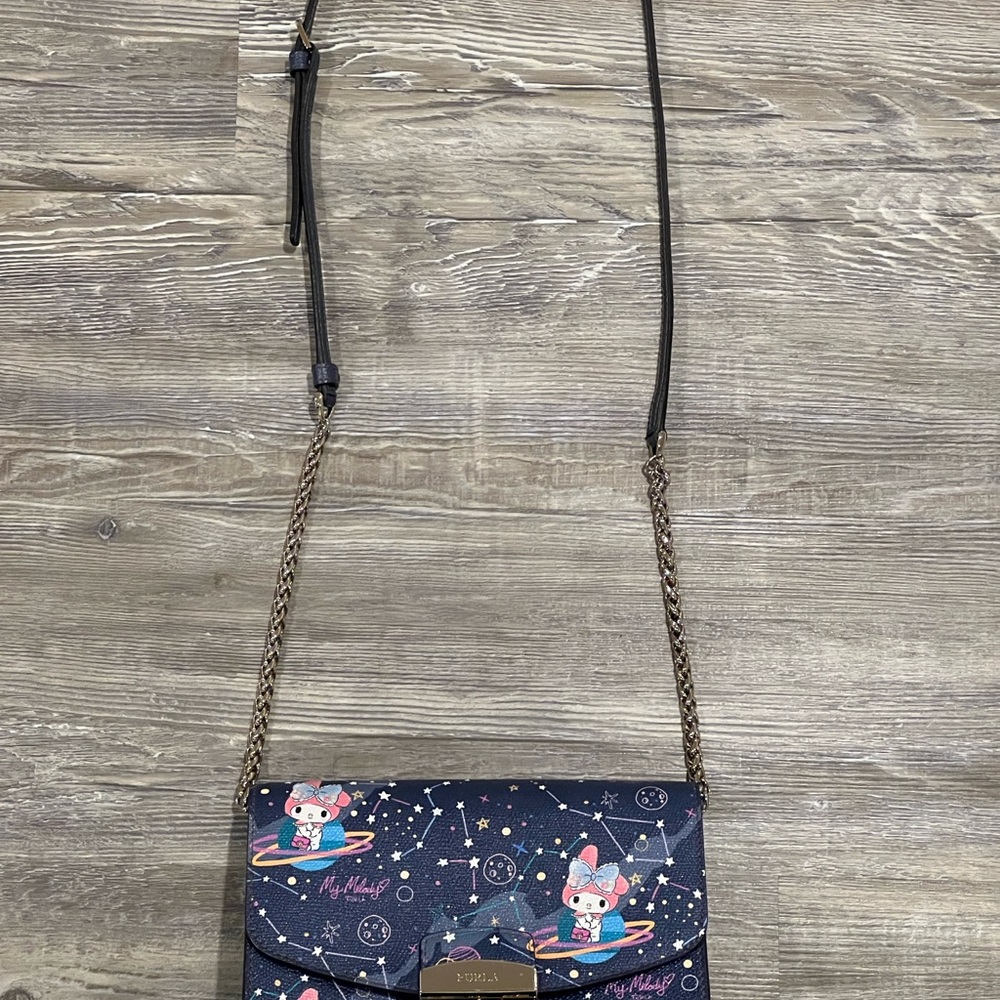 Rare Furla x Sanrio My Melody Galaxy Crossbody Bag